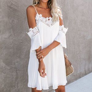 White Off the shoulder dress